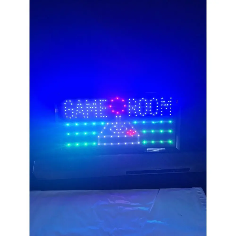 Game Room led lighted sign home new shop decor neon message display club service